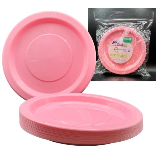 Dinner Plate Pink Pack of 20