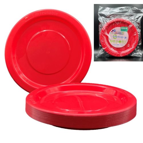 Dinner Plate Red Pack of 20