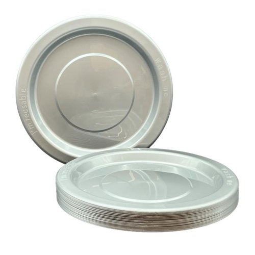 Dinner Plate Silver Pack of 20