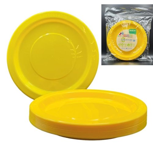 Dinner Plate Yellow Pack of 20