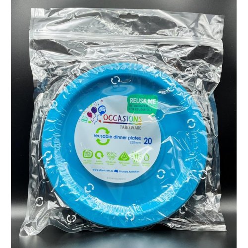 Dinner Plate Azure Blue Pack of 20