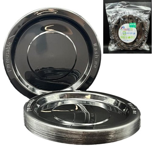 Dinner Plate Black Pack of 20