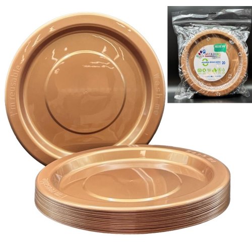 Dinner Plate Rose Gold Pack of 20