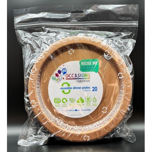 Dinner Plate Rose Gold Pack of 20