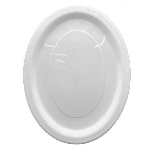 Oval Plates White Pack Of 20