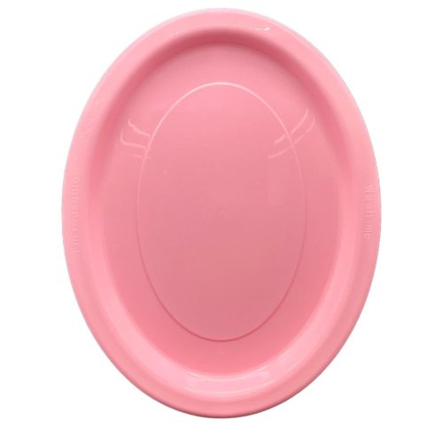 Oval Plates Light Pink Pack Of 20