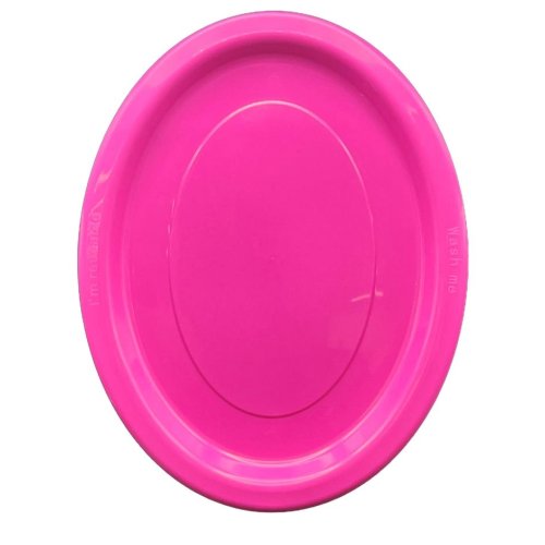 Oval Plates Magenta Pack Of 20