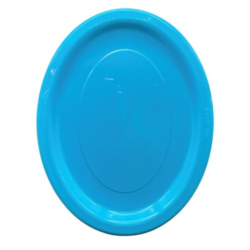 Oval Plates Azure Blue Pack Of 20