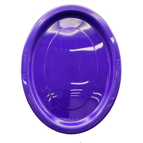 Oval Plates Purple Pack Of 20