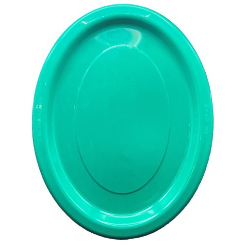 Oval Plates Green Pack Of 20