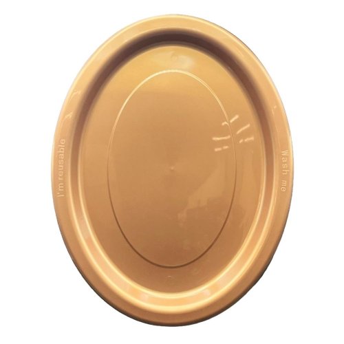 Oval Plates Rose Gold Pack Of 20