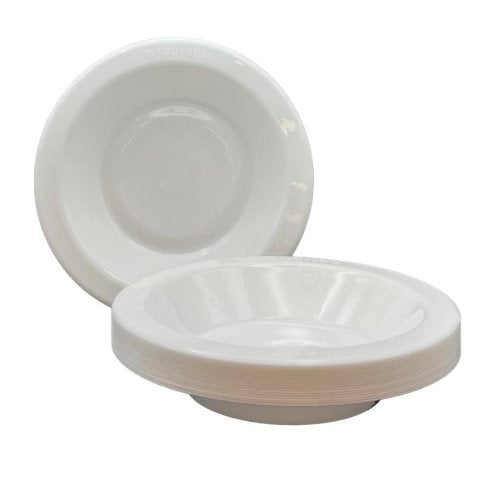 Plastic Bowl White Pack of 20