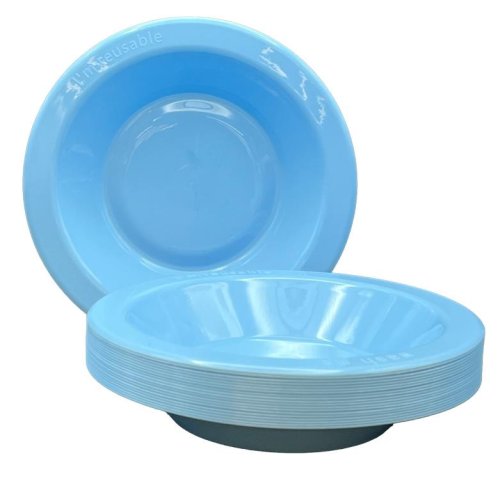 Plastic Bowl Light Blue Pack of 20