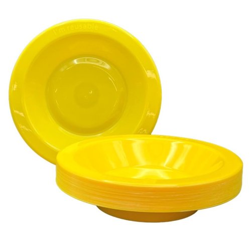 Plastic Bowl Yellow Pack of 20