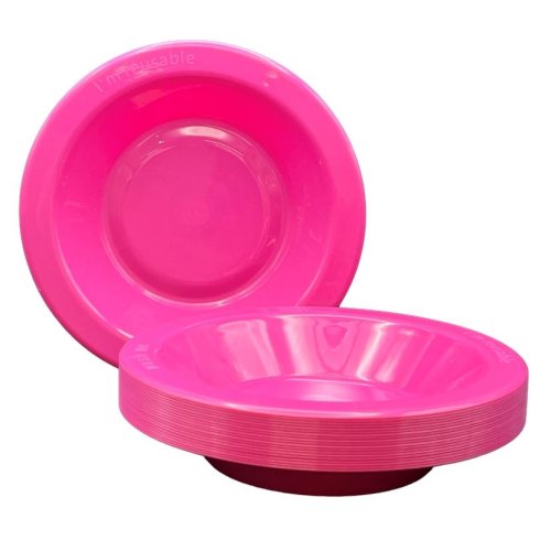 Plastic Bowl Magenta Pack of 20