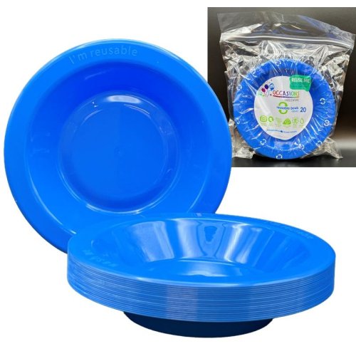 Plastic Bowl Royal Blue Pack of 20
