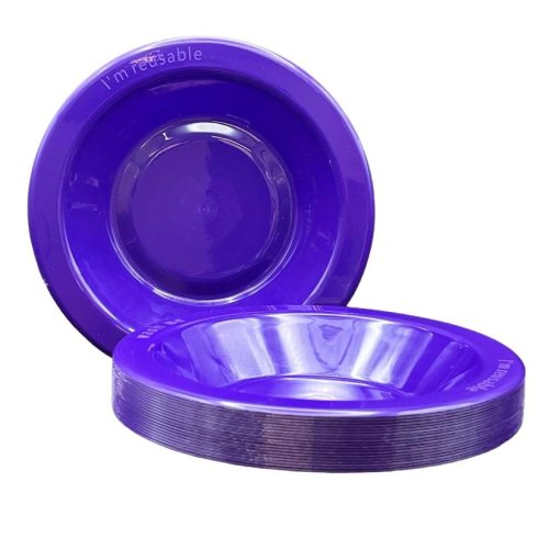 Plastic Bowl Purple Pack of 20