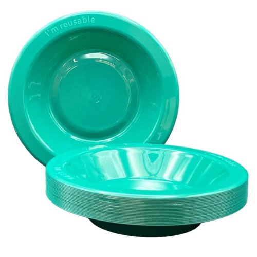 Plastic Bowl Green Pack of 20