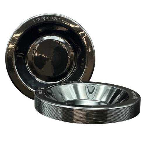 Plastic Bowl Black Pack of 20