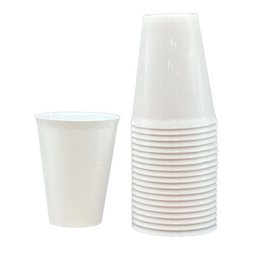 Plastic Cups White Pack of 20