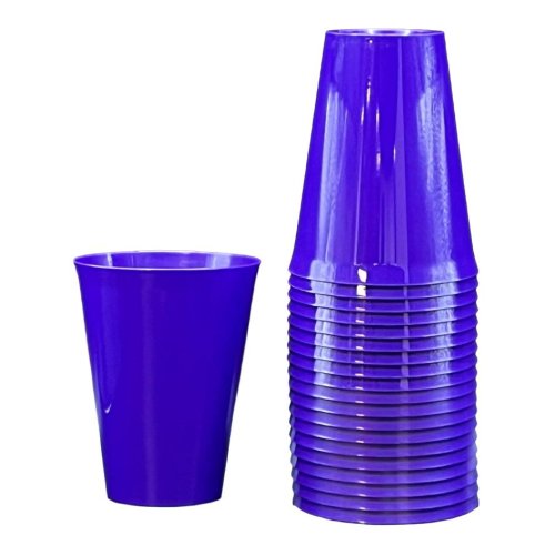 Plastic Cups Purple Pack of 20
