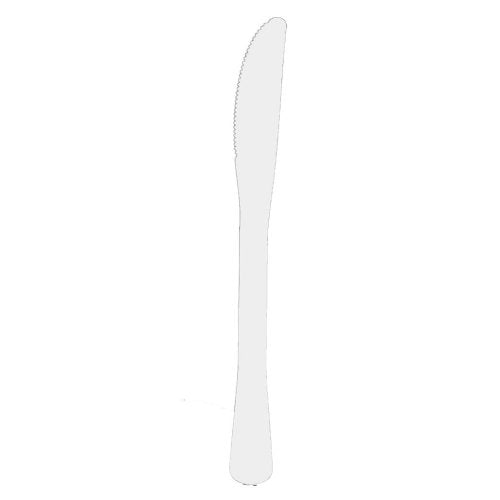 Plastic Knife White Pack of 20