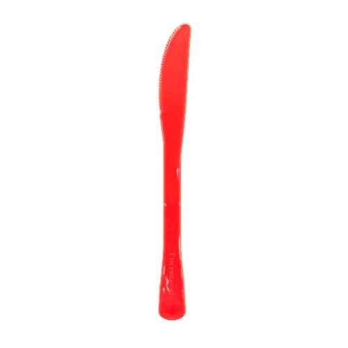 Plastic Knife Red Pack of 20