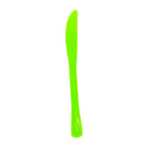 Plastic Knife Lime Green Pack of 20