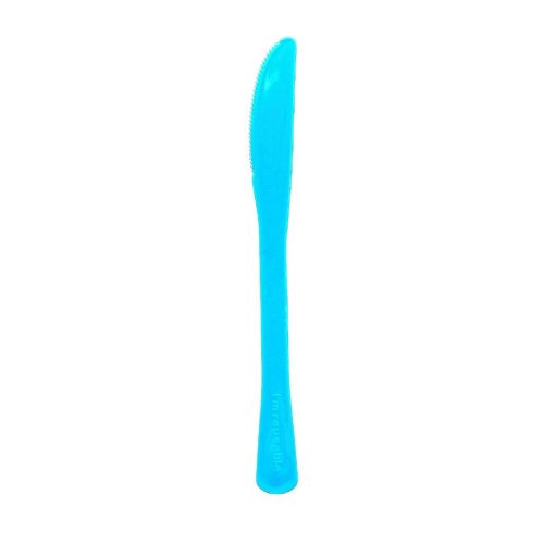 Plastic Knife Azure Blue Pack of 20
