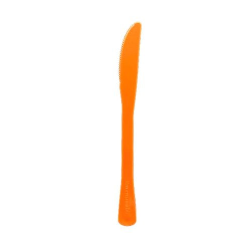 Plastic Knife Orange Pack of 20