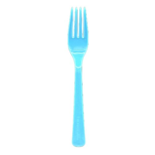 Plastic Forks Light Blue Pack of 20