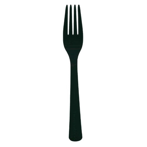 Plastic Forks Black Pack of 20