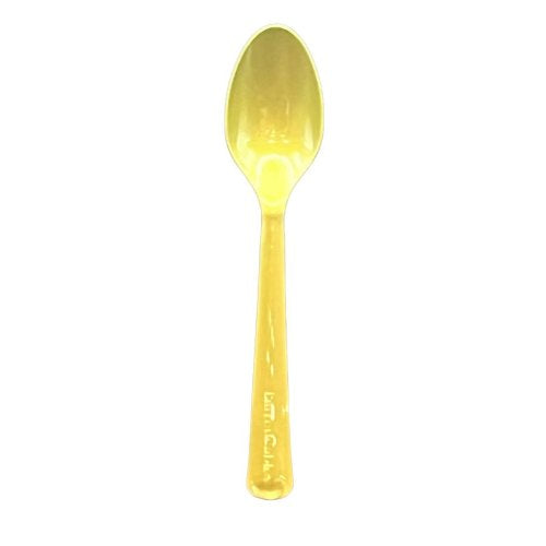 Plastic Spoons Gold Pack of 20