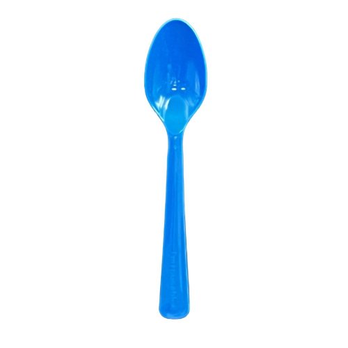 Plastic Spoons Royal Blue Pack of 20