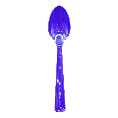 Plastic Spoon Purple Pack of 20