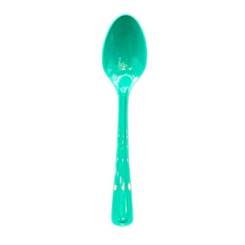 Plastic Spoons Green Pack of 20
