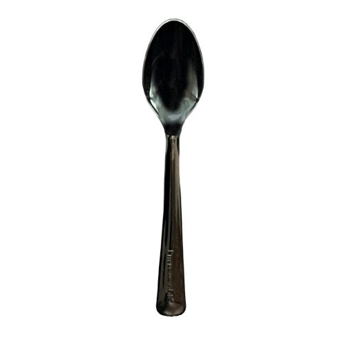 Plastic Spoons Black Pack of 20
