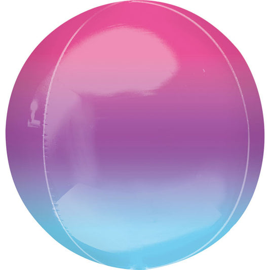Orbz Pink, Purple And Blue Ombre 40cm Foil Balloon