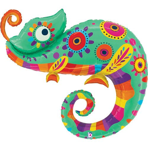 Festive Chameleon Shape Foil Balloon 99cm