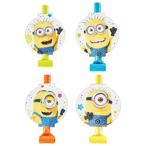 MINIONS DESPICABLE ME 3 BLOWOUTS PACK OF 8