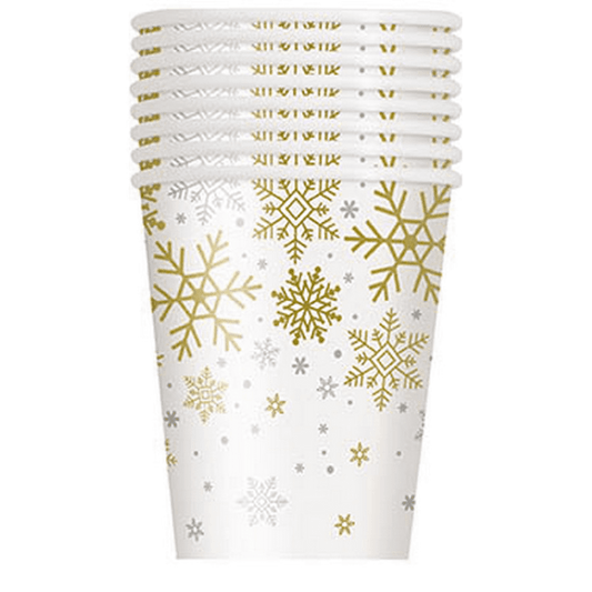 SNOWFLAKE G&S 8 x 9oz CUPS