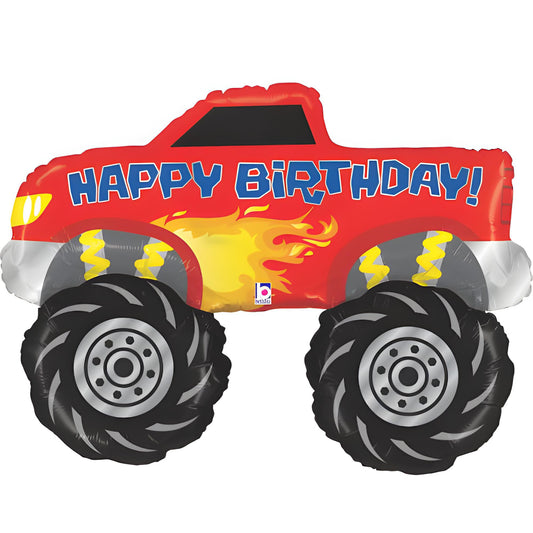 34" Foil Super Shape Balloon Monster Truck Shape