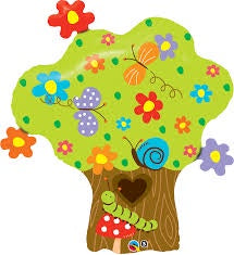 Large Foil Supershape Balloon Enchanted Tree 37"