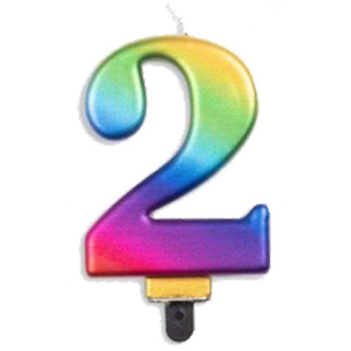 2 Rainbow Jumbo Candle P1
