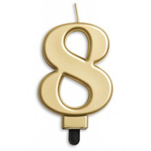 #8 Gold Jumbo Candle P1