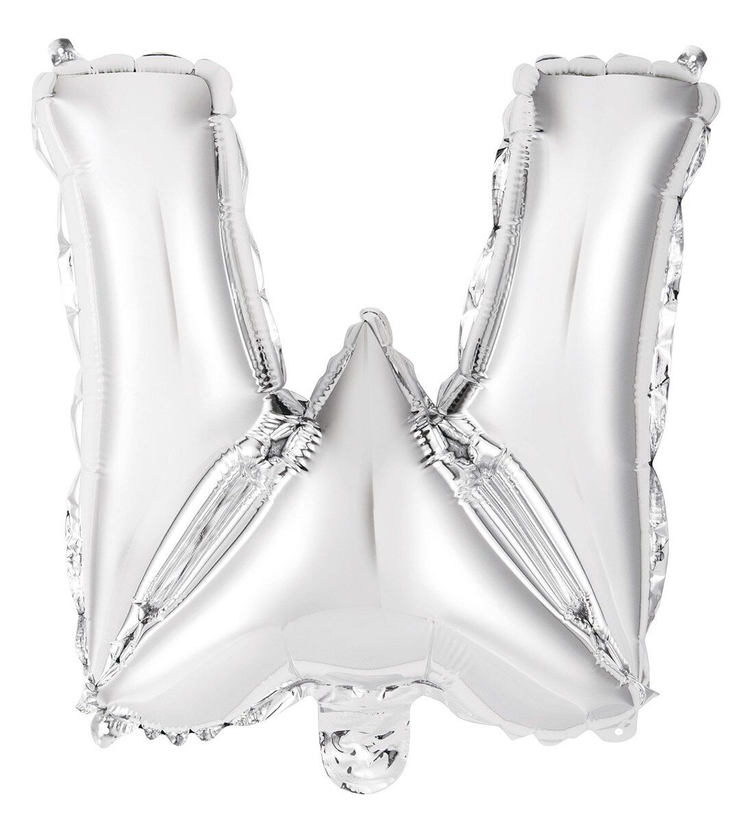 Silver "W" Alphabet Foil Balloon 35cm (14")