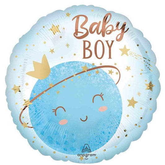 Little Moon Boy Foil Balloon 45cm