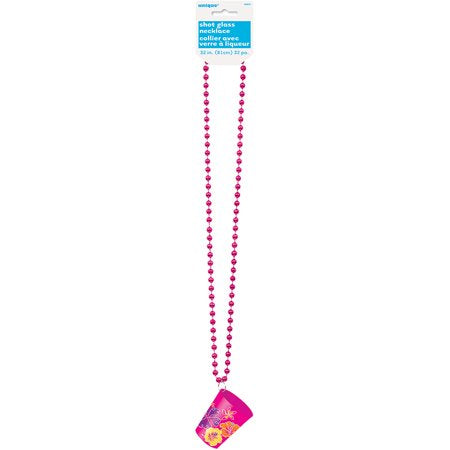 Hawaiian Luau Shot Glass Necklace