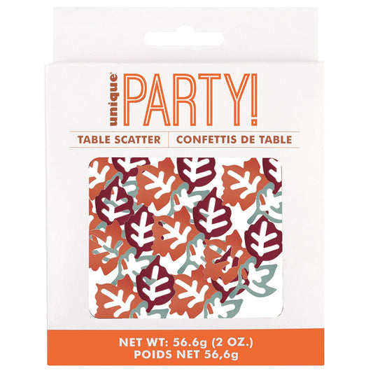Autumn Leaves Jumbo Paper Confetti – 56.6g (2oz) Fall-Themed Decor for Parties, Weddings, and Crafting