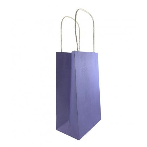 Party Bag Paper 215x130x80mm Pastel Lavender Pack 5